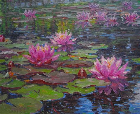 Avec M — simena: Barbara Jaskiewicz | Water lilies painting, Lily ...