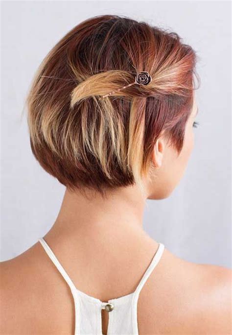 Short Hair Idea with Bobby Pin | Short hair styles easy, Rose hair ...