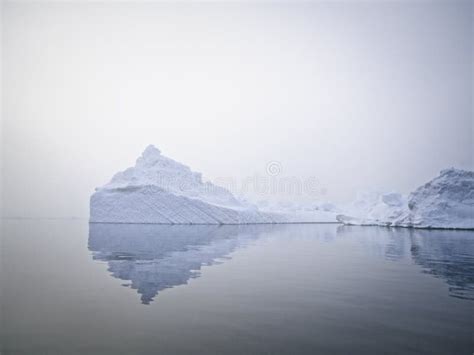 Huge Icebergs on Arctic Ocean Stock Image - Image of cloud, icebergs ...