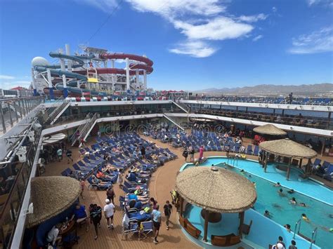 Pool Deck Board the Carnival Panorama Cruise Ship Editorial Photography ...