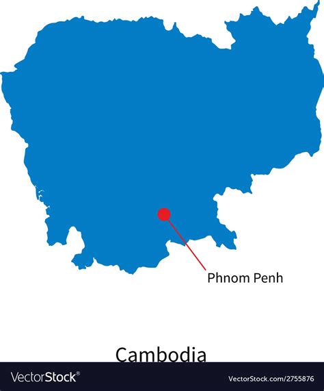 Capital Of Cambodia Map - Ashlie Ortensia