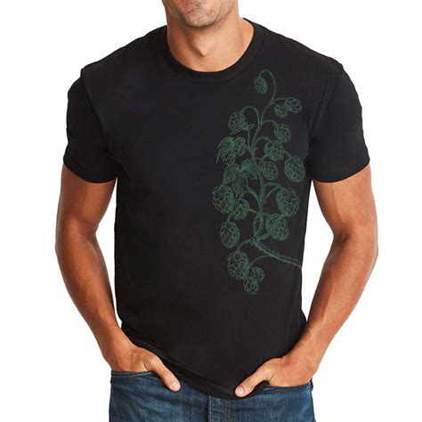 Humulus Lupulus Hops Vine Illustration Graphic T-Shirt