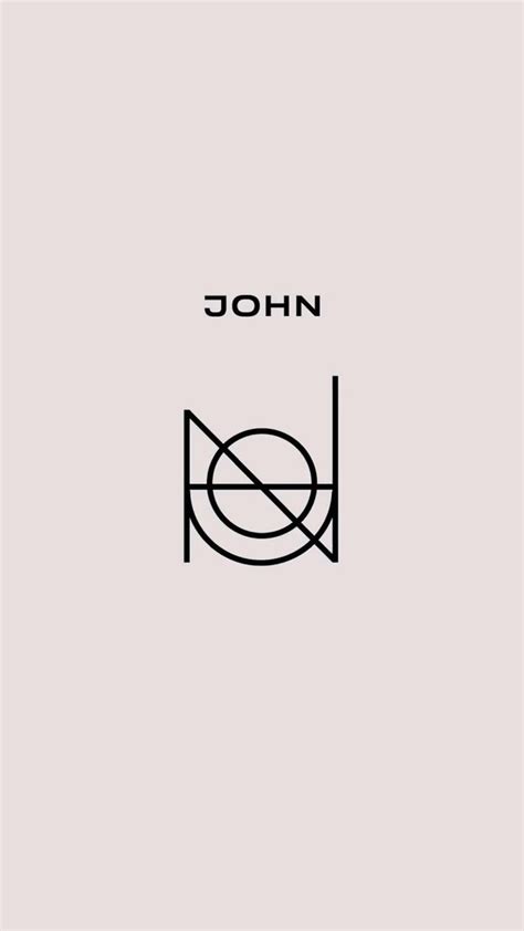 Name Logo Design (John) | Logo design trends, Graphic design logo, Text ...