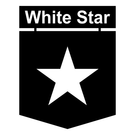 White Star Logo Black and White – Brands Logos