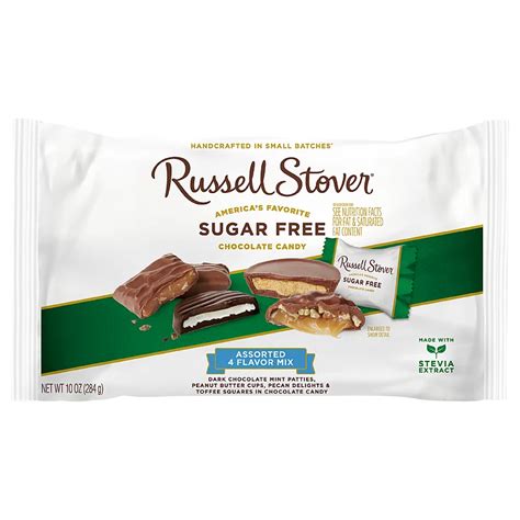 Russell Stover Sugar Free Assorted 4 Flavor Mix Chocolate Candy - Shop ...