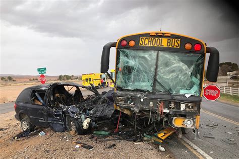 Clark County school bus in head-on collision in Moapa Valley | Local ...