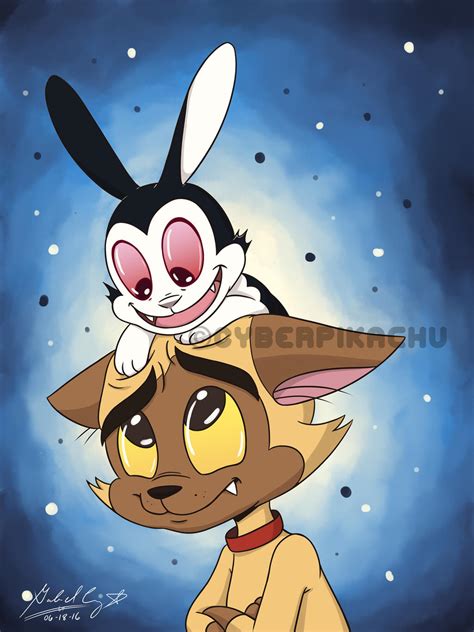 Chester x Bunnicula (Bunnicula Fan Art) by CyberPikachu on DeviantArt