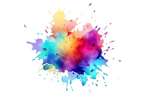 Colorful Ink Splash, Paint Splatter Graphic by pixeness · Creative Fabrica