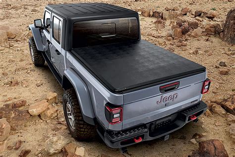 Mopar 82215615 Soft Fold-Up Tonneau Bed Cover for 2020 Jeep Gladiator ...