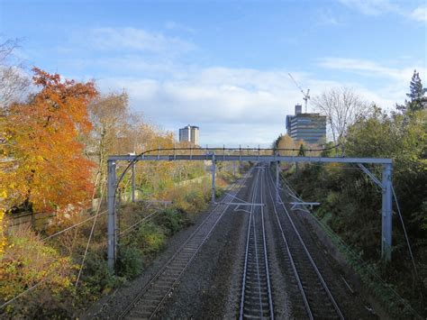 Railway towards Eccles Station © Kevin Waterhouse :: Geograph Britain ...