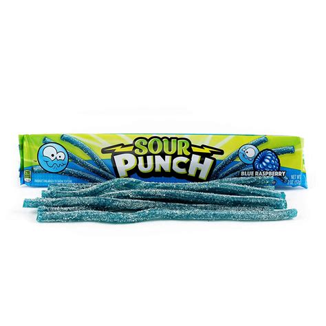 Sour Punch Blue Raspberry Straws - 2oz | Candy Funhouse