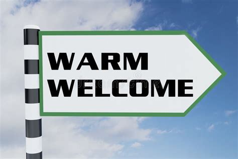 WARM WELCOME concept stock illustration. Illustration of home - 124913229