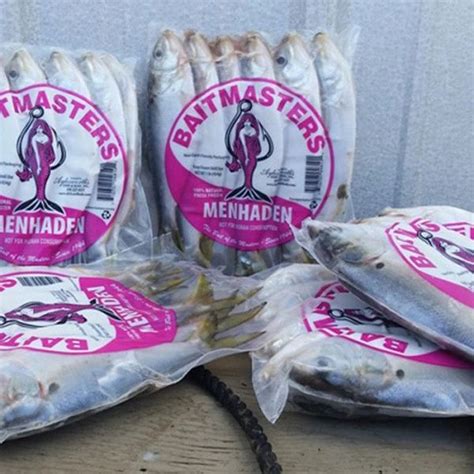 Frozen Menhaden Baitmasters Bait 1 LB. | Beaufort Marine Supply, Inc.