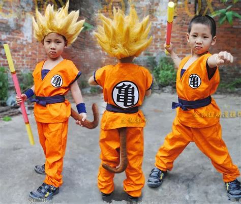 Dragon Ball Heroes full set Suit for Children kids Goku Halloween ...