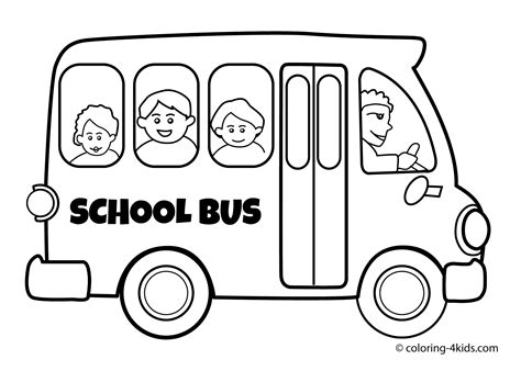 School bus coloring pages to download and print for free