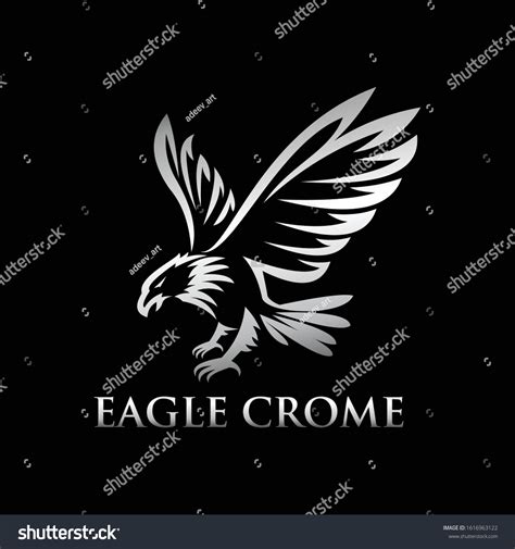 Silver Eagle Logo Icon Vector Stock Vector (Royalty Free) 1616963122 ...