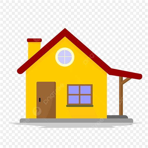 House 2d Clipart Transparent PNG Hd, Yellow 2d House, 2d, Cartoon ...