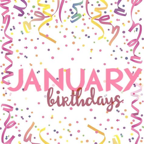 january birthdays - Clip Art Library