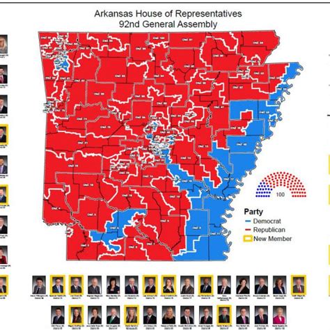 House of Representatives District Map (92nd General Assembly: 2019 ...