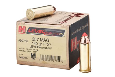 Hornady 357 Mag 140 gr FTX LEVERevolution 25/Box | Sportsman's Outdoor ...