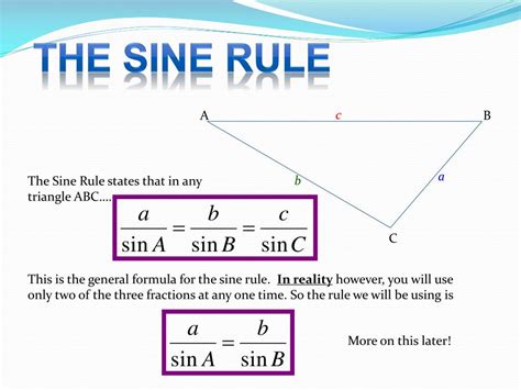 PPT - The Sine Rule The Cosine Rule PowerPoint Presentation, free ...