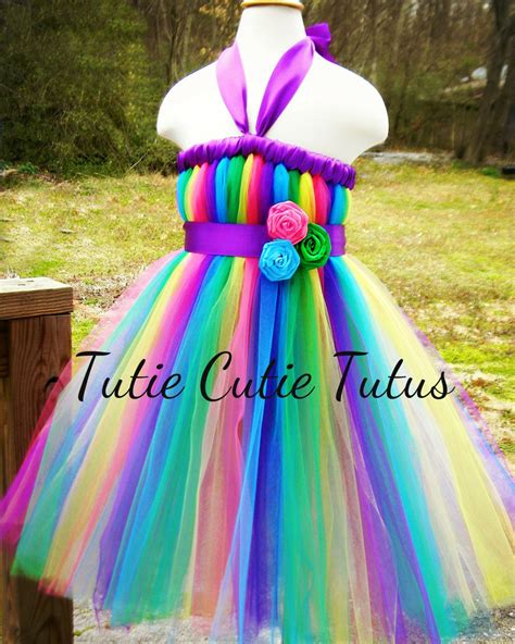 Tutu Dress Green Pink Blue Yellow and Purple. | Etsy | Diy tutu, Diy ...