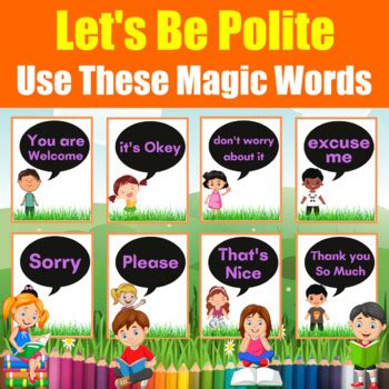 Using Polite Words Teaching Resources | Teachers Pay Teachers