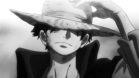 Straw Hat Luffy Pirate King Monochrome Live Wallpaper - MoeWalls