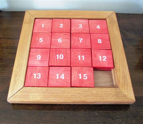 Wood Sliding Number Puzzle | Diy toys, Etsy, Puzzle box