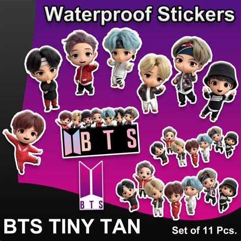 BTS Tiny Tan Waterproof Vinyl Stickers | Lazada PH