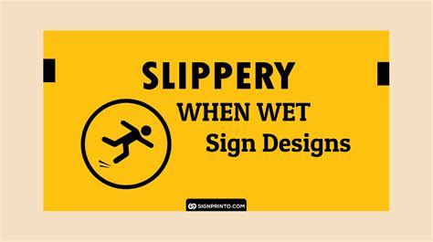 Slippery When Wet Sign Printable PDF -Download FREE