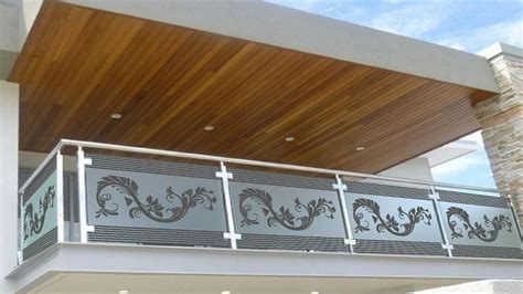 Stainless Steel Balcony Designer Glass Railing, For Home/Office at Rs ...