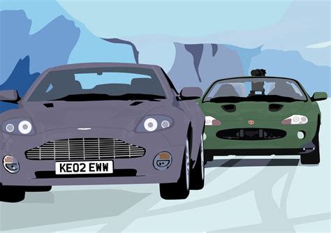 James Bond Die Another Day Car Chase A3 Poster: by EntireDesign