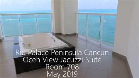 Riu Palace Peninsula Cancun Ocean View Jacuzzi Suite Review - YouTube