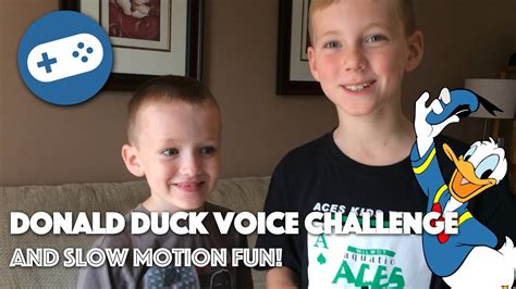 Donald Duck Voice Challenge and Slow Motion Fun - YouTube