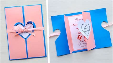 Beautiful Handmade Anniversary Card Idea / DIY Greeting Cards for ...