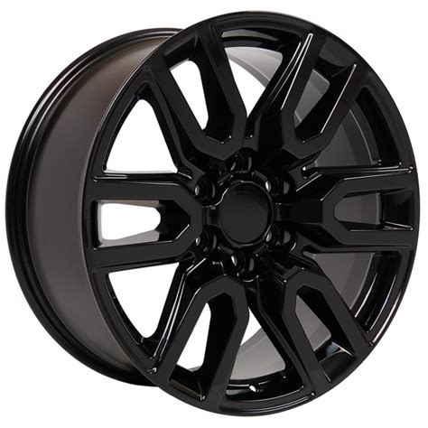 GMC Sierra Wheels - CV36 20x9 Black GMC Sierra Rims SET