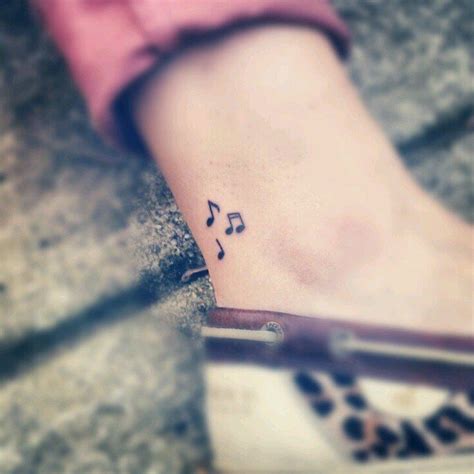 32 Cool Music Note Tattoo Ideas | Music notes tattoo, Small music ...