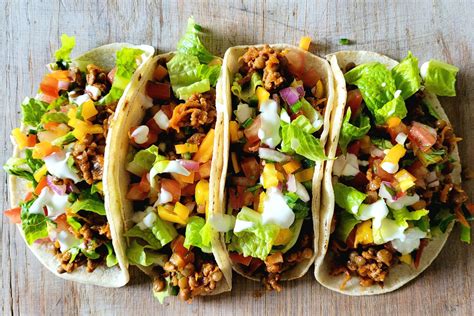 Healthy taco recipe with beef