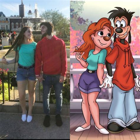 Max and Roxanne couple costume from Goofy Movie | Cute couple halloween ...