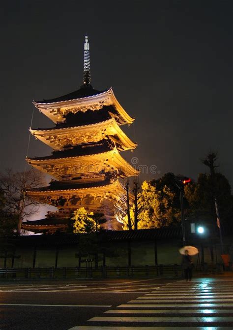 Toji Temple At Night - Kyoto, Japan Stock Photo - Image: 528920