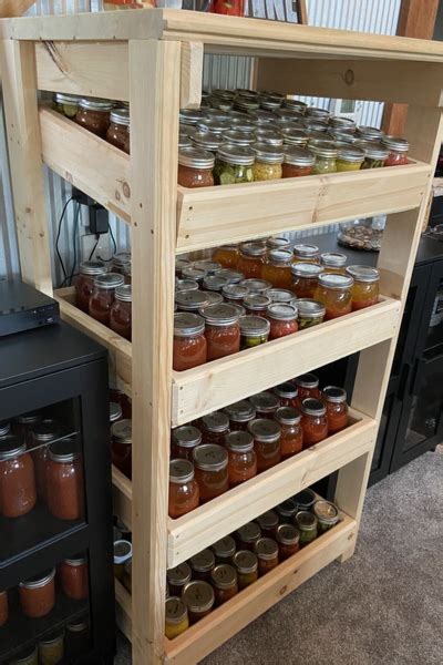 The DIY Canning Jar Cabinet - A Great Way To Store Canning Jars & More