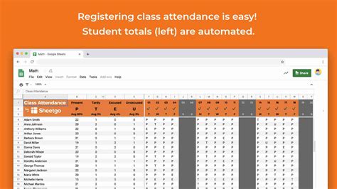 Google Sheets Attendance Template | PrintableDB.web.app