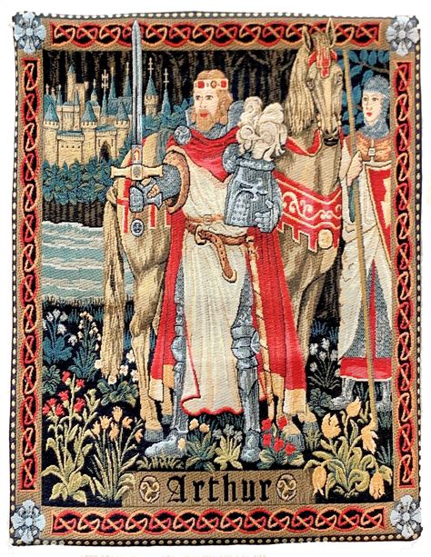 King Arthur Art - Medieval Tapestry - Medieval Wall Hanging Tapestry ...