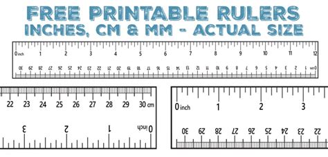 Printable Ruler - Free Accurate Ruler Inches, CM, MM - World of Printables