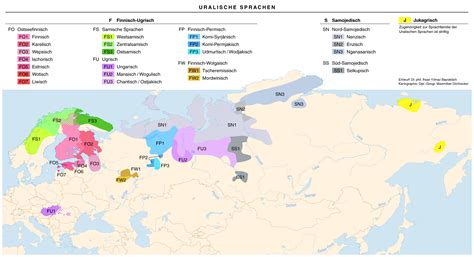 Map of Uralic Languages