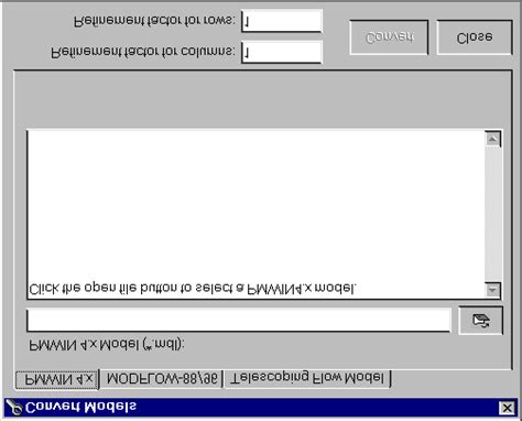 10 The Convert Models dialog box | Download Scientific Diagram