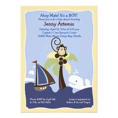 Ahoy Mate Baby Shower Invitations