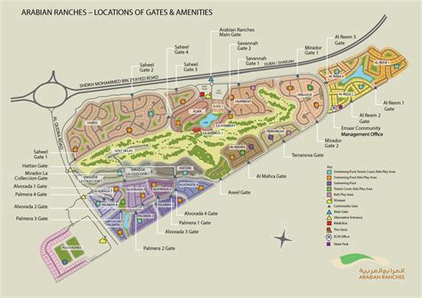 Arabian ranches map - Arabian ranches Dubai location map (United Arab ...