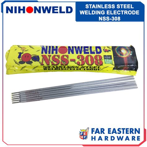 NIHONWELD Stainless Steel Welding Rod Electrode NSS-308 1/16 5/64 1/8 3 ...